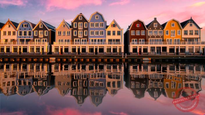 Rainbow houses Netherland Holland