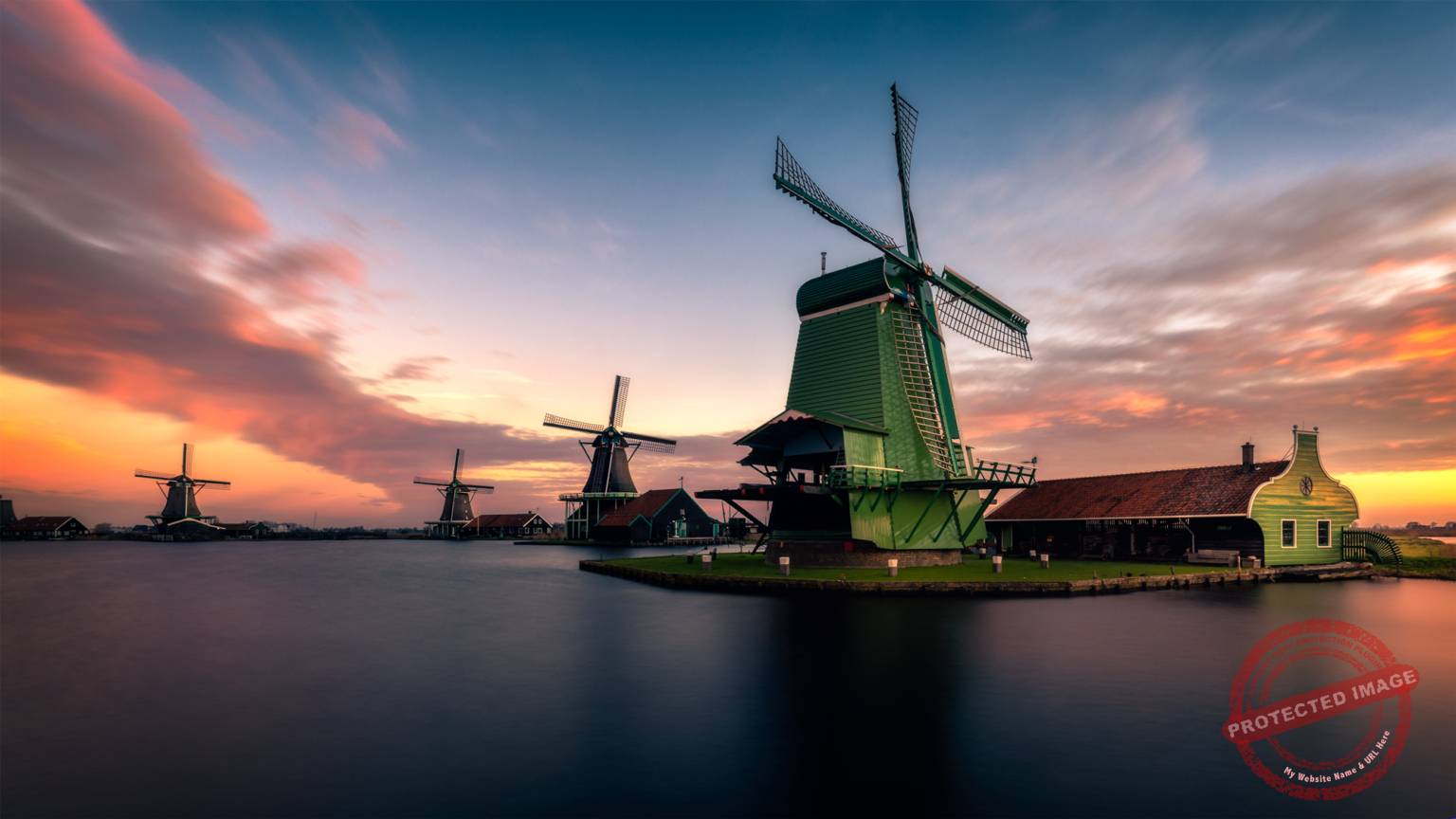 Netherland_18 Windmühlen von Zaanse Schans